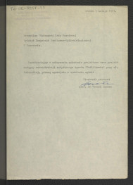 prośba z 5 lutego 1963 r. ze strony G. Ciołka do Wydziału Inspekcji Sanitarno - Epidemiologicznej Prezydium Stołecznej Rady Narodowej w Warszawie o wyrażenie opinii, skan 1