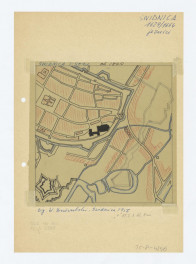 plan sytuacyjny klasztoru i terenów otaczających /według  W. Dziewulski, Świdnica 1956 rok/ sytuacja około 1800 rok, skan 1