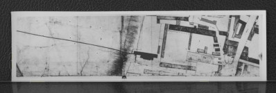 4 fotografie czarno-białe przedstawiające  fragmenty planu Ricant de Tirregaille’a z 1762 r., skan 3