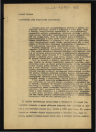 referat, artykuł lub notatka autorska G. Ciołka pt. Najstarszy plan rezydencji puławskiej dotyczący planu odnalezionego podczas przygotowań do obchodów 150-lecia Muzeum w Puławach , skan 1