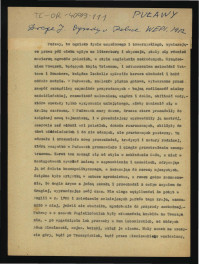 wypis z Drege J., Ogrody w Polsce w: Wielka Encyklopedya Powszechna Ilustrowana, t. IV, Warszawa 1904 dotyczący charakteru założenia ogrodowego zarówno w podwarszawskiej wioscę Powązki jak i w tej miejscowości , skan 1