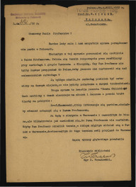 list Zygmunta Nowakowskiego, kierownika Biblioteki w Puławach do G. Ciołka z 4 sierpnia 1952 r. dotyczący spraw porządkowania miejscowego parku , skan 1
