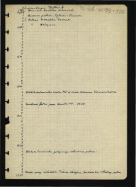 chronologia dziejów miejscowej rezydencji od 1670 do 1960 r.; sześć kart, skan 1