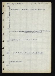 chronologia dziejów miejscowej rezydencji od 1670 do 1960 r.; sześć kart, skan 4