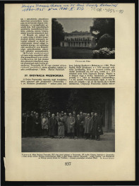 karta pochodząca z Księga Pamiątkowa na 75. lecie „Gazety Rolniczej” (1861-1935), t. II, Warszawa 1938, s. 837-838 zawierający tekst dotyczący ordynacji przeworskiej wraz z reprodukacjami fotografii, skan 1