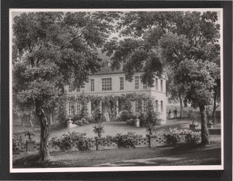 3 fotografie czarno-białe reprodukcji rycin zamieszczonych w Duncker A., Die Landlichen Wohnsitze, Schlosser und Residenzen …, t. III, Berlin 1860                           , skan 1