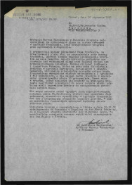 zawiadomienie ze strony dyrekcji Muzeum Narodowego w Poznaniu z 30 stycznia 1951 r. o problemach finansowych przy realizacji rekonstrukcji miejscowego ogrodu , skan 1