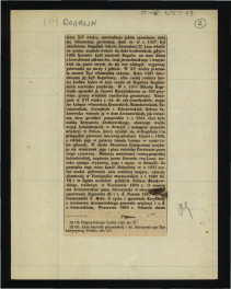 wycinek z „Tygodnika Ilustrowanego” nr 141 (1862) zawierający tekst dotyczący tej miejscowości; trzy karty , skan 2