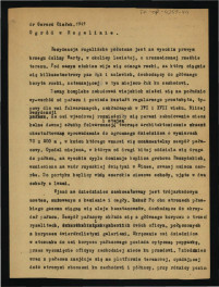 opinia w sprawie terenów ogrodowych w tej miejscowości sporządzona przez G. Ciołka w 1949 r. dotyczący miejscowego ogrodu; pięć kart, skan 1
