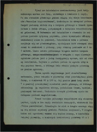 fragment tekstu z 1950 r. dotyczący rekonstrukcji miejscowego ogrodu , skan 2