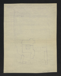 plan sytuacyjny klasztoru Cystersów z uwzględnieniem ogrodu klasztornego  z około 1848 roku, skan 1