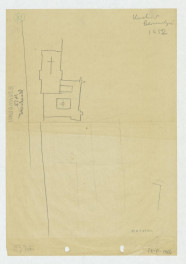 plan sytuacyjny klasztoru z kościołem, skan 1