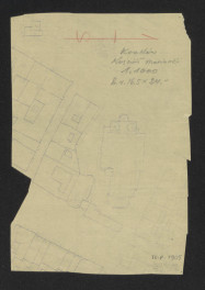 wycinek planu miejskiego - otoczenie kościoła Mariackiego, skan 1