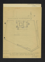 plan posesji kościoła i klasztoru /AGAD 167/8-39 arkusz 24/, skan 1