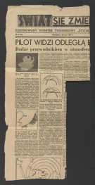 wycinek z ilustrowanego dodatku tygodniowego do “Życia Warszawy” pt. „Świat się zmienia” nr 9 (14) z 23 lutego 1947 r. zawierający artykuł „Nieborów – rezydencja magnacka, dziś Muzeum Narodowe , skan 2