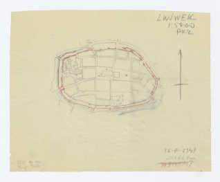 plan sytuacyjny miasta. Pracownie Konserwacji Zabytków, skan 1