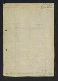 plan sytuacyjny według planu Kołłątajowskiego miasta Krakowa z 1785 roku, skan 1