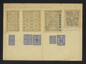 zestawienie kwater o układach wielownętrzowych w ogrodach o.o. Misjonarzy  w Krakowie i o.o. Kapucynów w Warszawie, skan 1