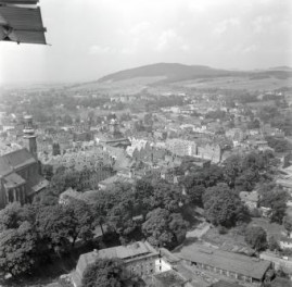 widok ogólny centrum miasta od strony wsch., skan 1