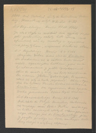wypis z AGAD Archiwum Potockich, Listy do Eustachowej Potockiej, generałowej artylerii Wielkiego Księstwa Litewskiego nr 318 – List Reguslkiego z 17 września 1766 r. dotyczący prac budowlanych w Kurowie; List Konieradzkiego z 23 maja 1766 r. rekomendującego architekta do miejscowej fabryki; dwie karty , skan 1