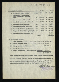 orientacyjne zestawienie kosztów prac konserwatorsko-ogrodniczych w zabytkowym parku w tej miejscowości sporządzone przez G. Ciołka 10 listopada 1964 r.; dwie karty, skan 2