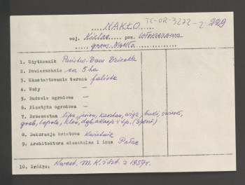 wypis z Kwestionariusz Ministerstwa Kultury i Sztuki z 1957 r. , skan 1