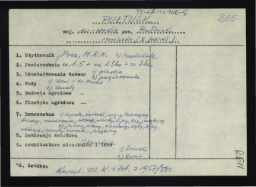wypis z Kwestionariusz Ministerstwa Kultury i Sztuki  z 1957/1958 r.  , skan 1