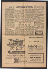 karta z niemieckojęzycznego czasopisma „Krakauer Zeitung” z 14 lipca 1941 r. zawier. artykuł pt. Eine Orangerie für August den Starten (Oranżeria dla Augusta Mocnego) dotyczący zespołu pałacowo-ogrodowego w tej miejscowości , skan 2