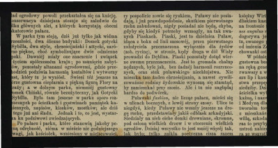 wycinek z „Kłosy” r. 37 (1883) zawierający reprodukcje ryciny autorstwa A. Gierymskiego przedstawiające widok na tę miejscowość od strony Wisły , skan 2