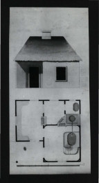fotografia czarno-biała przedstawiająca projekt łazienki w Olesinie: ilustr. z albumu „Compositions et Plarod pour de Comte Stanislas Potocki” - ze zbiorów Biblioteki Narodowej w Warszawie (RA 53), skan 1