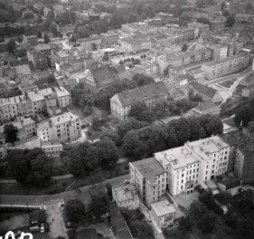 zabudowa miasta śródmieścia, skan 1