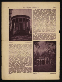 2 karty z czasopisma „Rodzina Polska” z 1929 r. (s. 7-10) zawierający artykuł autorstwa Antoniego Urbańskiego pt. Puławy                                  , skan 2