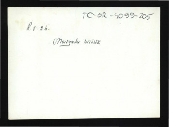 2 fotografie czarno-białe reprodukcji ryciny autorstwa P. Norblina przedstawiającej widok ogólny miejscowego parku , skan 3