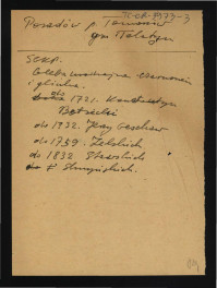 wypis z Słownik Geograficzny Królestwa Polskiego t. VIII, s. 840-841 wzmiankujący kolejnych właścicieli miejscowej posesji                                                                        , skan 1
