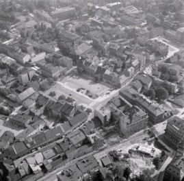 widok ogólny układu urbanistycznego miasta od strony płd, skan 1