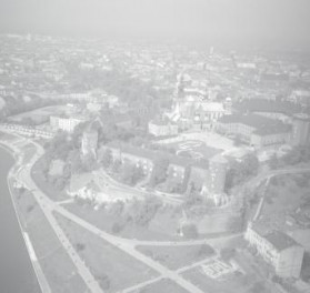 Wawel. Widok ogólny zabudowy wzgórza wawelskiego , skan 1