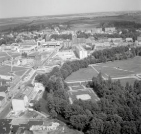 widok ogólny miasta od strony południowej, skan 1