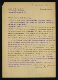 list G. Ciołka z 12 lutego 1959 r. do Zygmunta Nowakowskiego dotyczący wystawy rozwoju ogrodnictwa , skan 1