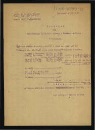 rachunek z 31 maja 1957 r. dla Państwowoego Instytutu Uprawy i Nawożenia Gleby w tej miejscowości za opracowanie projektu techniczno-roboczego warz z opisem robót zabezpieczenia i stabilizacji muru oporowego przy Świątynii Sybilli w miejscowym parku z 31 sierpnia 1957 r.; dwie karty , skan 2