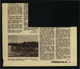 wycinek z czasopisma „Turystyka” nr 50 (1956) zawierający fragment artykułu autorstwa Jerzego Hoppe’a pt. Jedziemy do Kórnika i Rogalina , skan 2