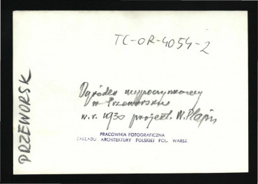 fotografia czarno-biała przedstawiająca plan ogrodu (1 : 100) wypoczynkowego w tej miejscowości , skan 2