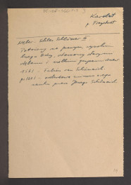 wypis z Weber R., Schlesische Schloesser, t. III, Drezno-Wrocław 1909 wzmiankujący usytuowanie miejscowej posesji na prawym brzegu Odry oraz tamtejszego drzewostanu, a także przynależności do rodziny Schönaich, skan 1