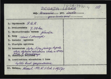 wypis z Kwestionariusz Ministerstwa Kultury i Sztuki z 1957 r.                           , skan 1
