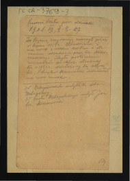 wypis z Słownik Geograficzny Królestwa Polskiego t. VIII, s. 107 dotyczący pożaru w lipcu 1850 r. oraz kosztownej odbudowy zamku; wzmianka dotyczący właścicieli miejscowej posesji , skan 1