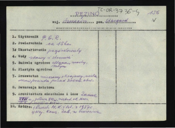 wypis z Kwestionariusz Ministerstwa Kultury i Sztuki z 1957 r. , skan 1