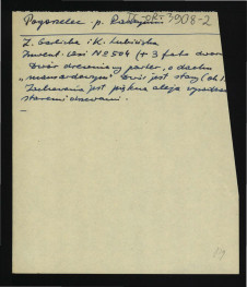 wypis z Z. Garlicka, K. Lubińska, Inwent. Wsi nr 504 dotyczący drewnianego, parterowego dworu oraz alei z wiekowym drzewostanem , skan 1