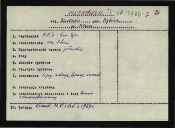 wypis z Kwestionariusz Ministerstwa Kultury i Sztuki z 1957 r. , skan 1