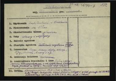wypis z Kwestionariusz Ministerstwa Kultury i Sztuki z 1957 r. , skan 1