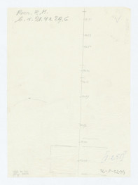 Pałac Namiestnikowski-pomiar wysokości skarpy po osi pałacu do opracowania projektu rekonstrukcji, skan 1