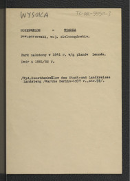 odsyłacz do  Reissmann K., Voss G., Korn O., Küster E., Bucholz F., Die Kunstdenkmäler des Stadt- und Landkreises Landsberg, Berlin 1937, s. 77 wzmiankujący park założony w 1841 r. według planów Lonmesa; wzmianka o dworze z przełomu 1861 i 1862 r.                                                                               , skan 1